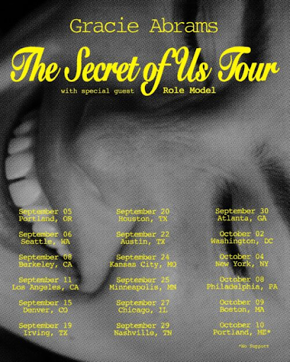 Gracie Abrams Returns with The Secret of Us Tour