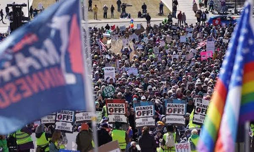 ‘Hands Off!’ Protest