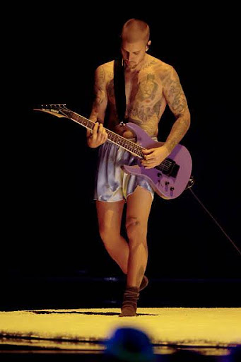 LOS ANGELES, CALIFORNIA - FEBRUARY 01: Justin Bieber performs onstage during the 68th GRAMMY Awards at Crypto.com Arena on February 01, 2026 in Los Angeles, California.  (Photo by Kevin Winter/Getty Images for The Recording Academy)