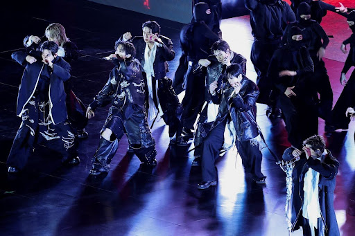 Kpop group BTS perform during ‘BTS The Comeback Live Arirang’ concert in central Seoul, South Korea, March 21, 2026. REUTERS/Kim Hong-ji/Pool EDITORIAL USE ONLY.
